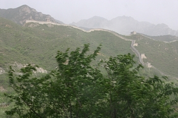 As we drive back to Beijing we see how extensive the Wall is