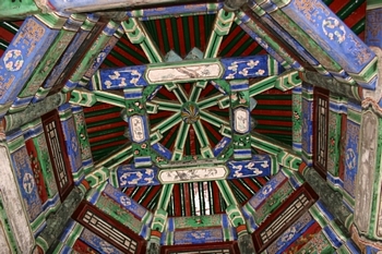 Looking up at one of the domes