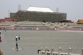 Hall of Supreme Harmony closed for renovation for the Olympics