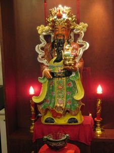 Shrine to Confucus inside our restaurant