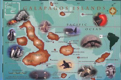 map of the Galapagos Islands