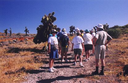 Fran with Opuntia cactus
