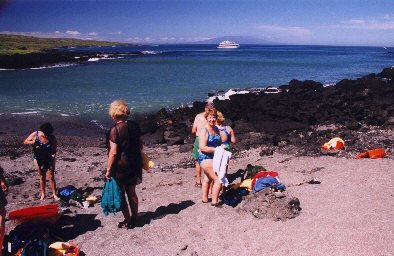 Snorkeling at Urbina Bay