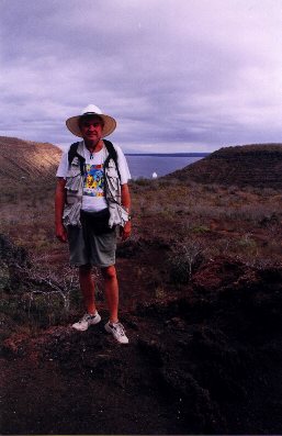 Bob on top of volcano