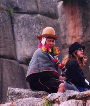 Inca guide at Sacsayhuaman