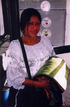 young lady in Peguche