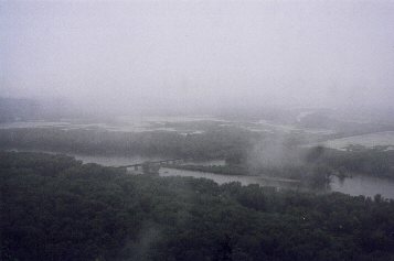 Wisconsin River flows into the Mississippi